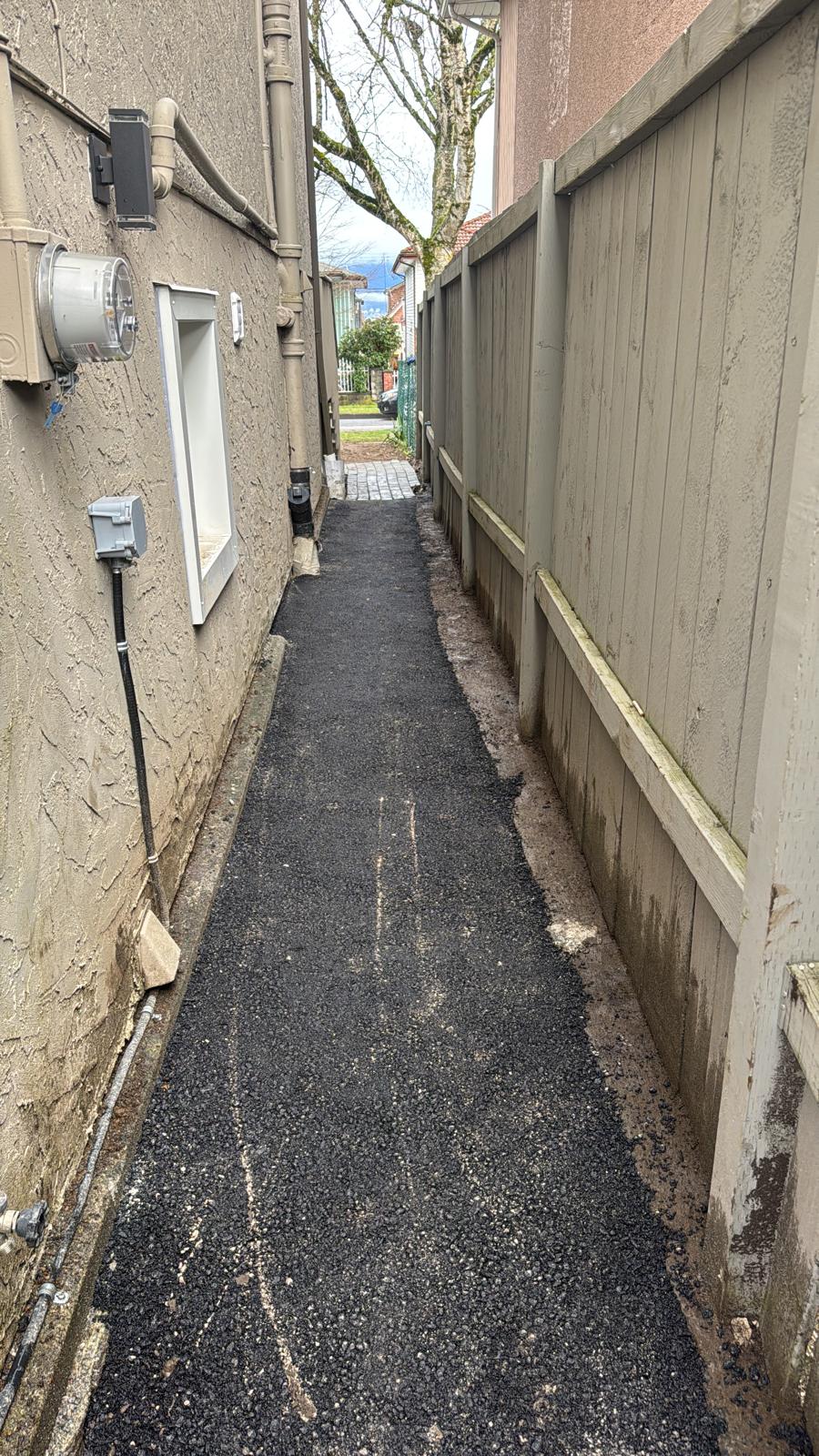 Asphalt work for water main access by HYDROPRO